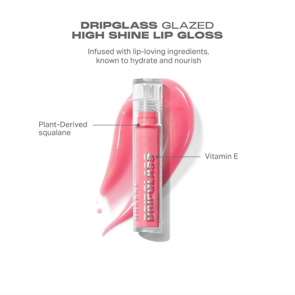 Morphe Dripglass Glazed High Shine Lip Gloss Shade:Beige Beam✨🆕